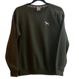 Pink Victoria’s Secret Green Sweatshirt